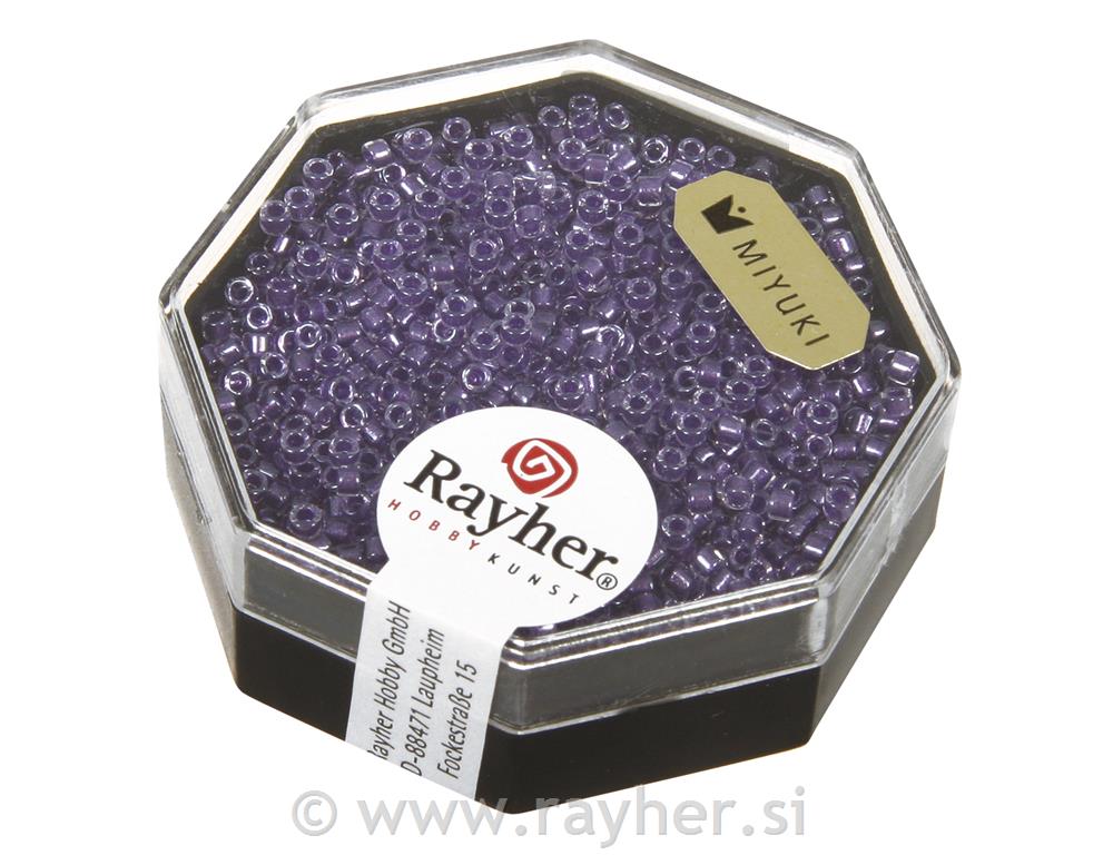 Rocailles-Delica, 1,6 mm omadreperlatevioletto, scat. 8g