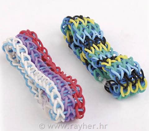 Fashion Loom Bandz "Basic"200 anelli,25 chiusure, 1 ago uncin.colori misti