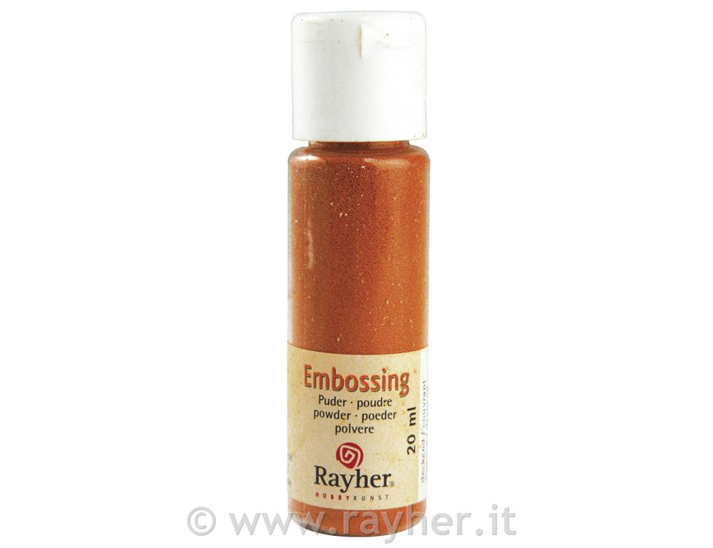 Polvere embossing20 ml bottigliettaarancio, coprente