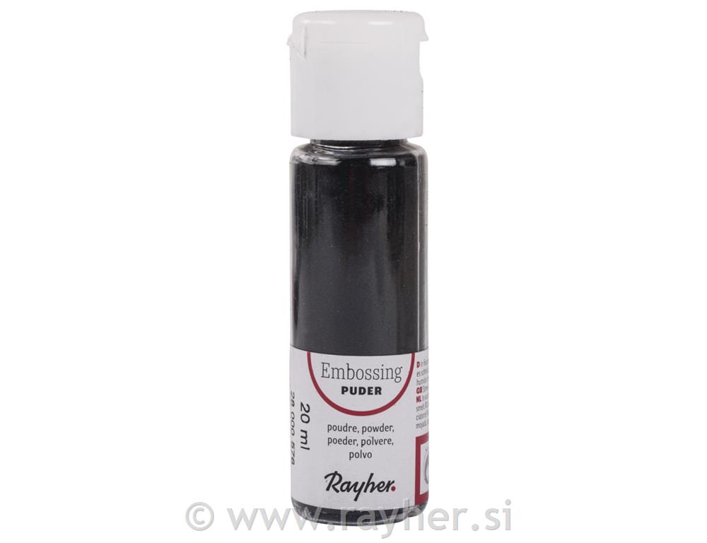 Polvere embossing20 ml bottigliettanero, coprente