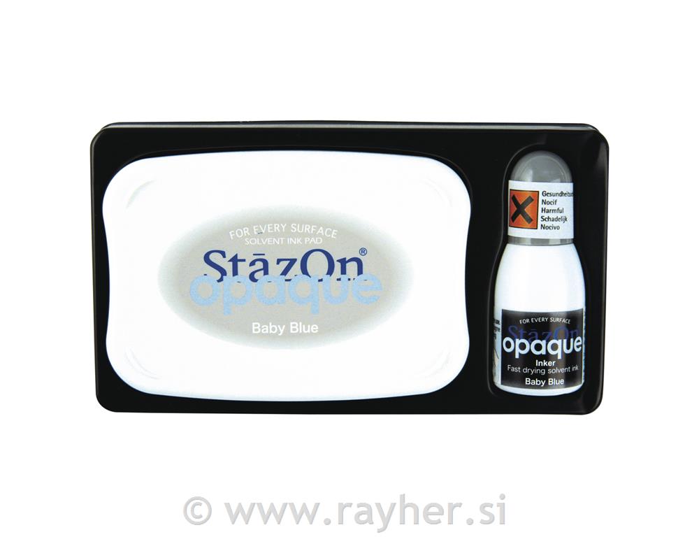 Set-StazOn OpaqueTampone p. timbri+ inchiostroblu baby