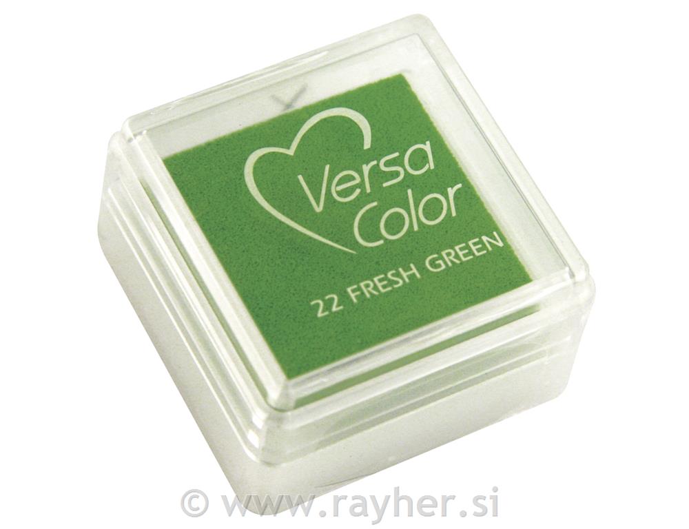 Tampone "Versacolor"superficie timbro 2,5x2,5 cmverde erba