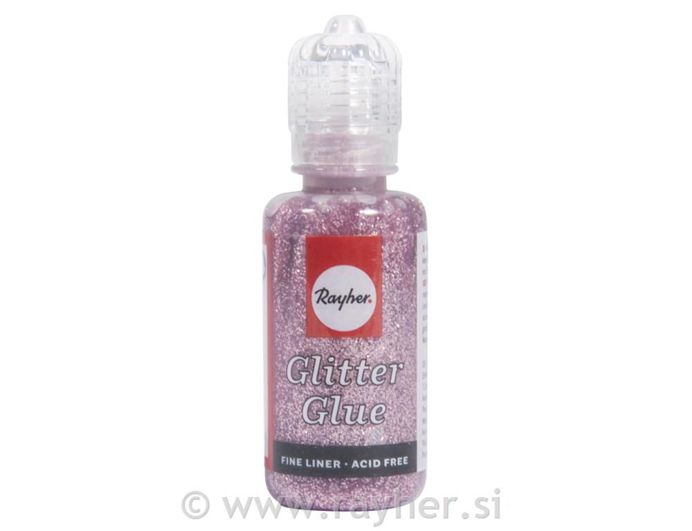 Glitter-Glue metallicoflacone 20 mlrosa