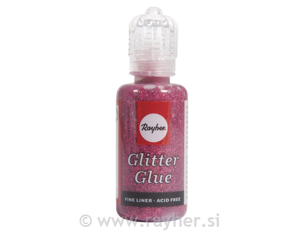 Glitter-Glue metallicoflacone 20 mlrosso classico