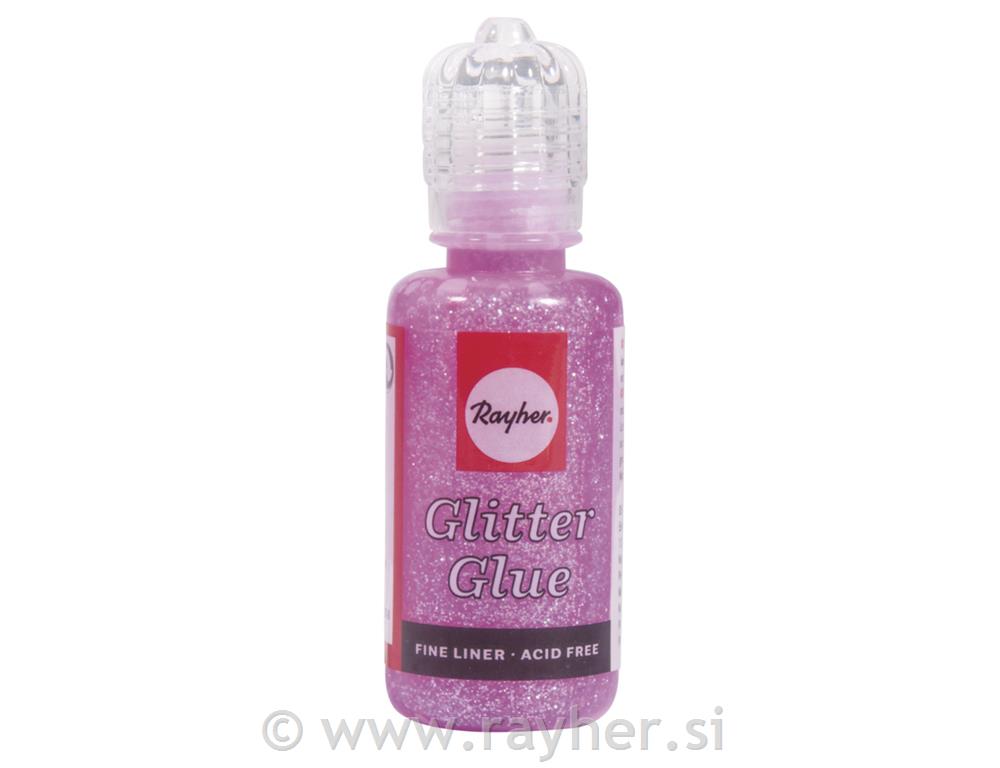 Glitter-Glue iridescenteflacone 20 mlrosa pastello