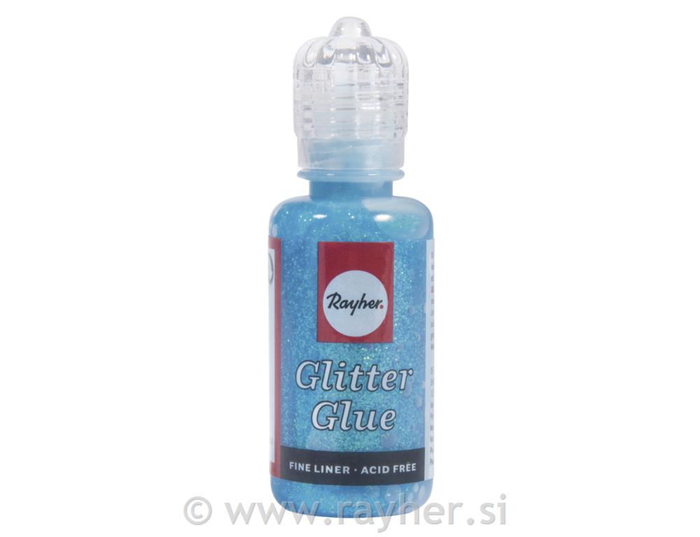 Glitter-Glue iridescenteflacone 20 mlblu chiaro