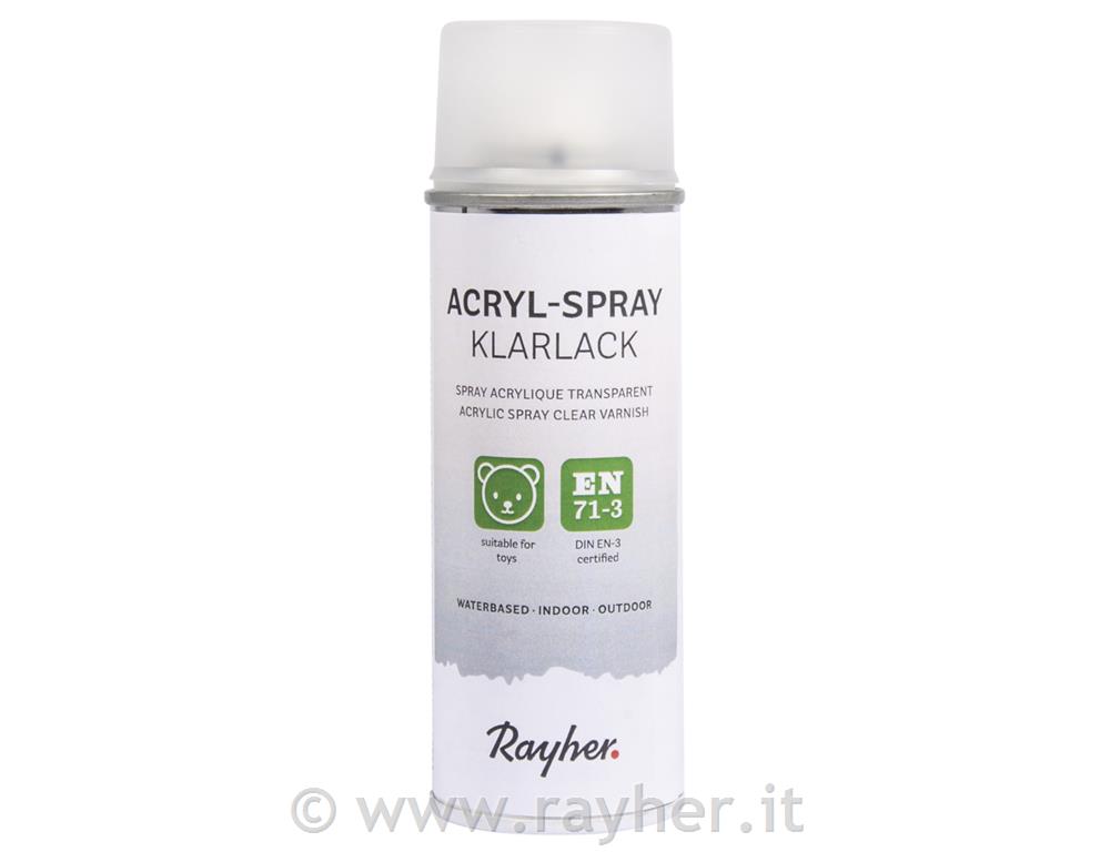 Spray acrilico vernice limpidaopaco, bombola 200ml