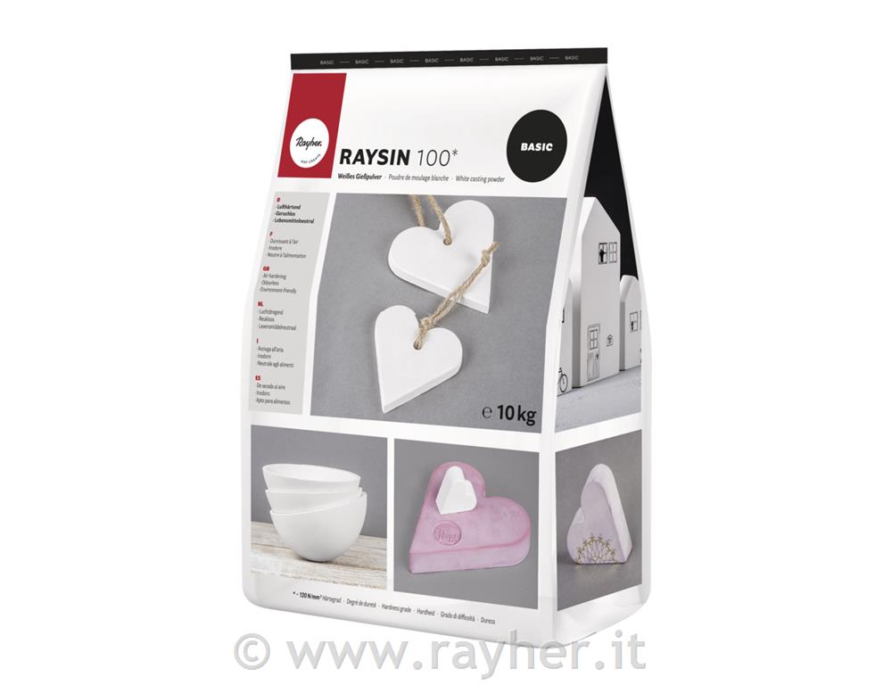 Polvere colata "Raysin" 100, bianco, busta 10kg