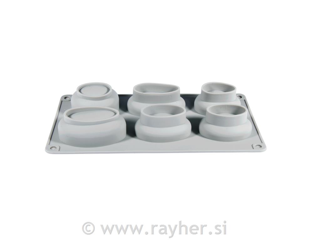 Stampo silicone pietre, 14,5x26x3,5cm, 6