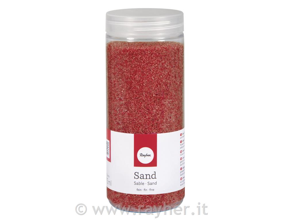 Sabbia, fine0,1-0,5mm, barattolo 475mlrosso fuoco