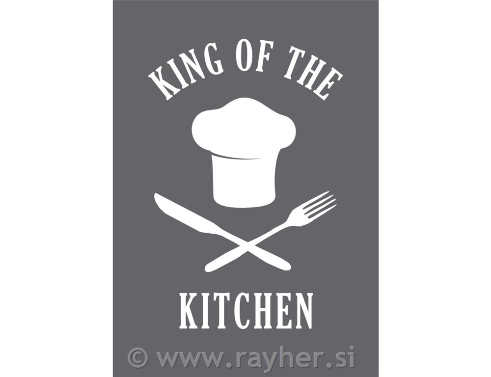 Mascherina "King of the kitchen" A5