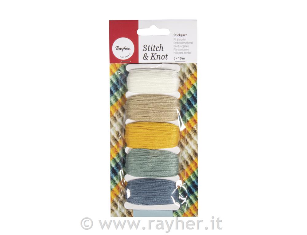 Filo cotone #Stich&Knot, colori pastello