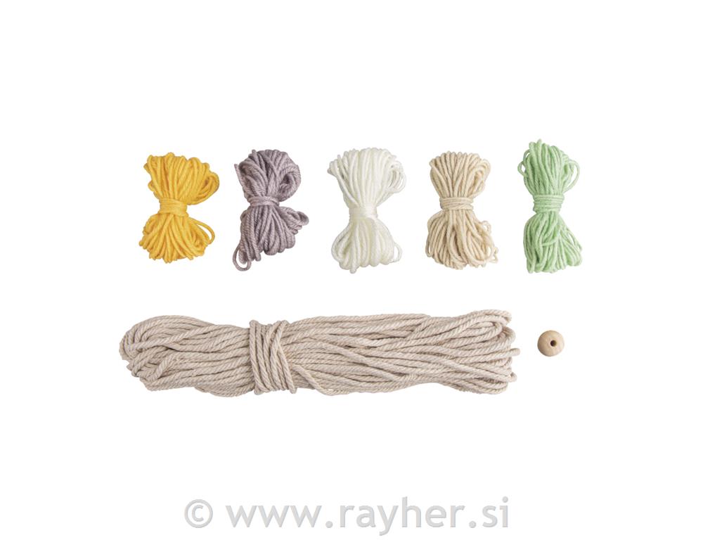 Set per macrame: Arcobaleno, 25x20cm, 1