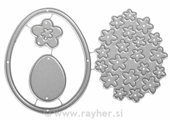 Fustelle Rayher.: Blooming Eggbus.blis. 4 pz1,1-5,6cm