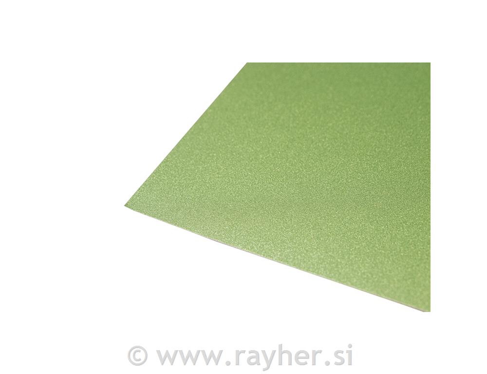 Carta scrapbook, glitter, verde maggio