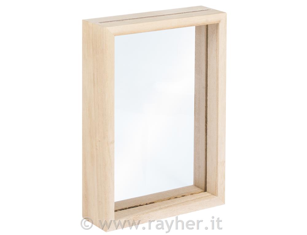 Klueber-Gebira Cornice in legno Rivas 50x70 cm - nero antico con