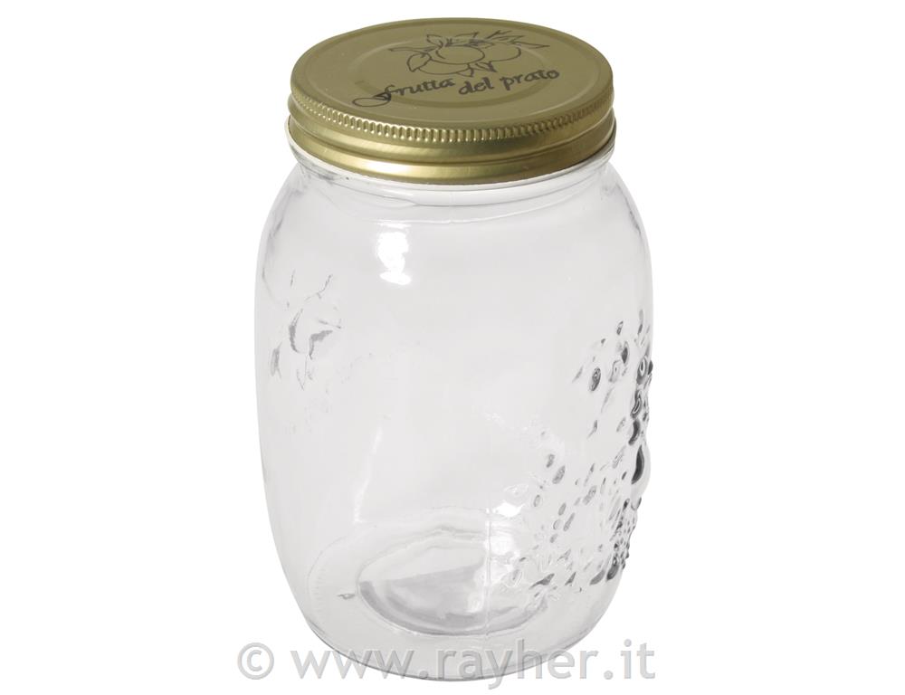 Vetro c.coperchio vite 1.000ml, 10,5cm o17cm