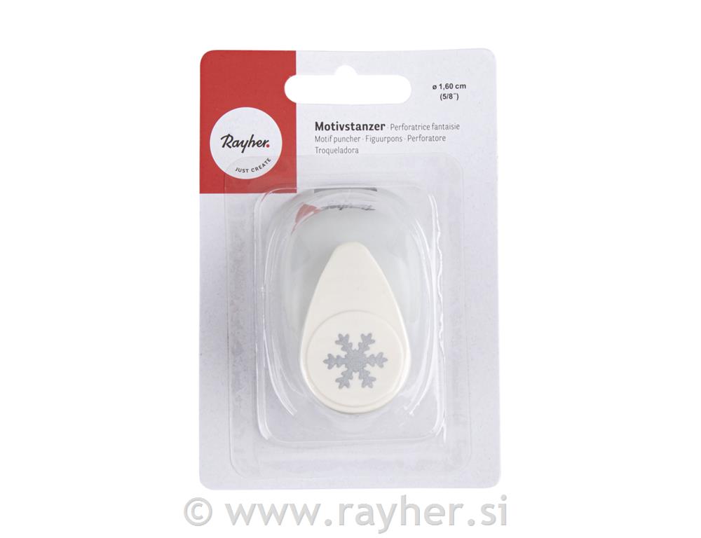 Perforatore: fiocco di neve, 1,6cm o(5/8"), bus.blister 1pz