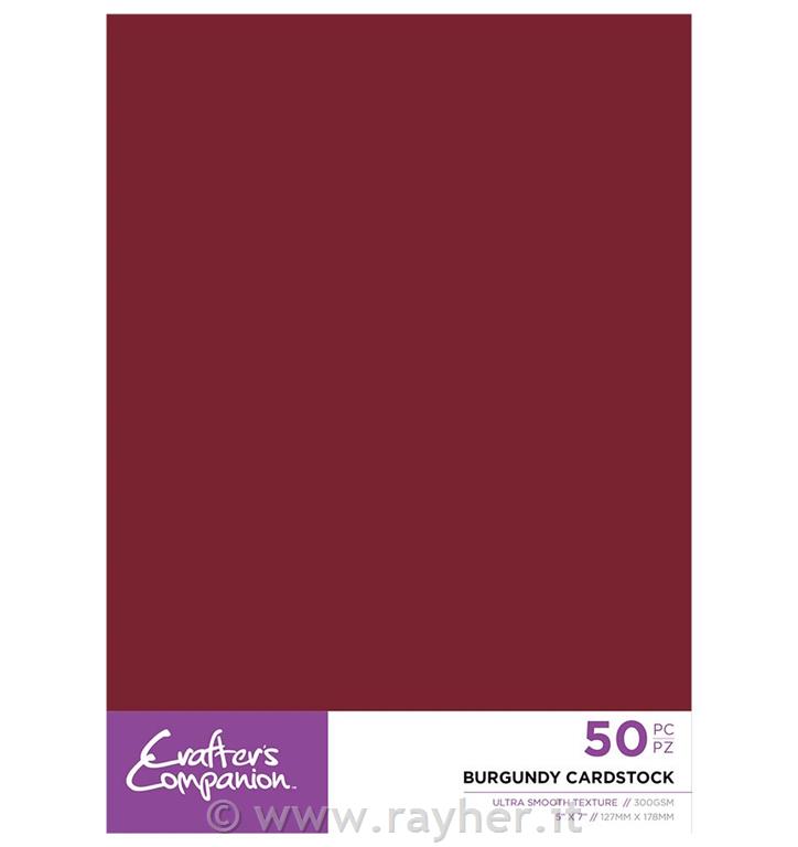 Cartoncini set 12.7x17.7cm, rosso, 50pz