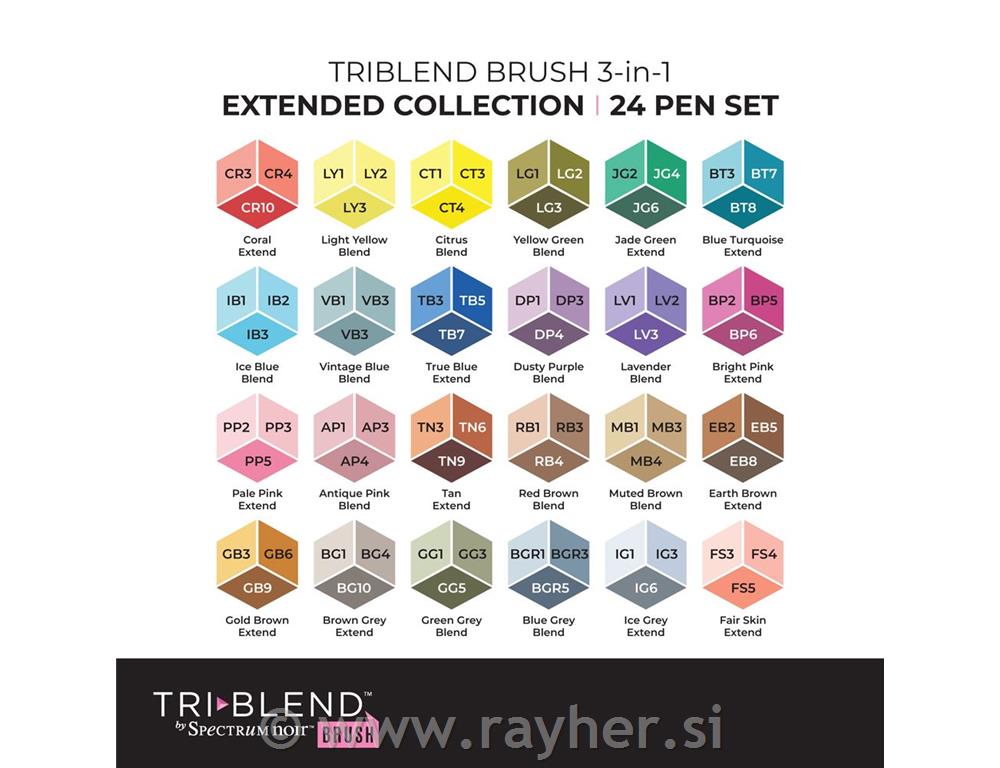 TriBlend Brush pennarelli -Extended Coll