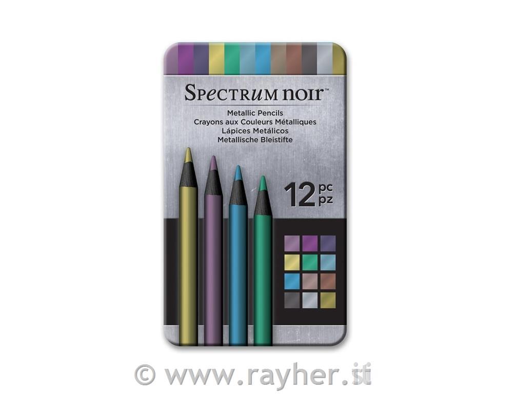 Matite Spectrum Noir Metallic, set 12