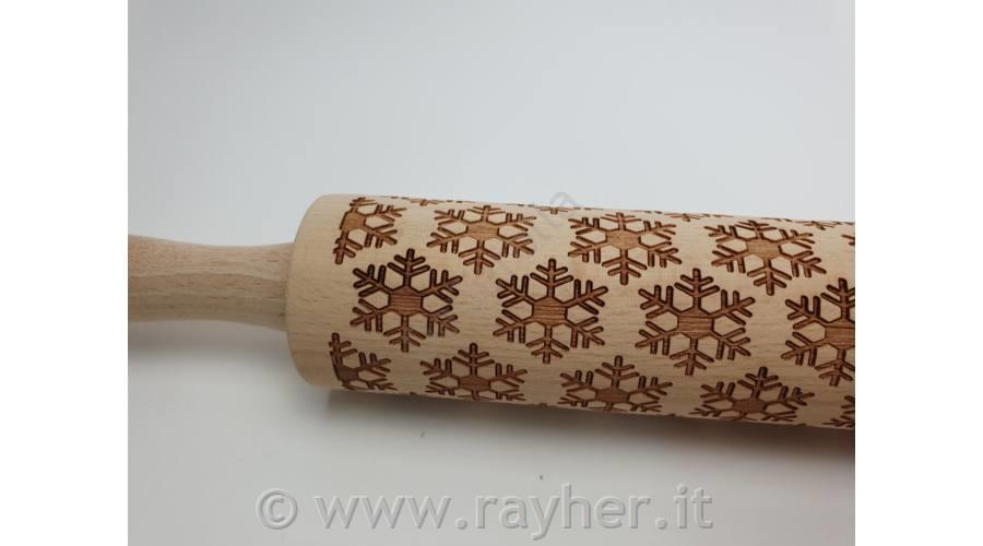 Rullo con rilievo in legno 38cm