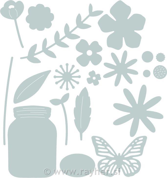 Sizzix Thinlits Garden Florals