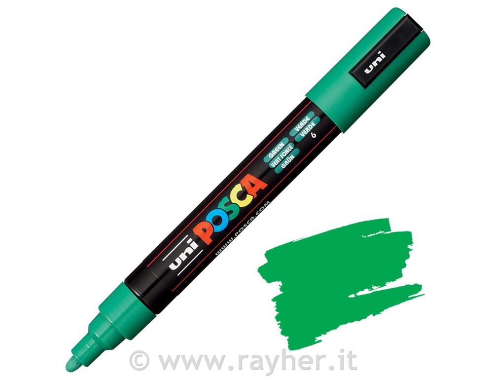 Uni POSCA marker; p.tonda 1,8-2,5 mm; green