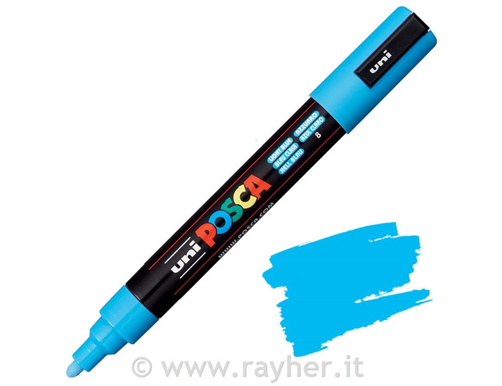 Uni POSCA marker; tip 1,8-2,5 mm;light blue