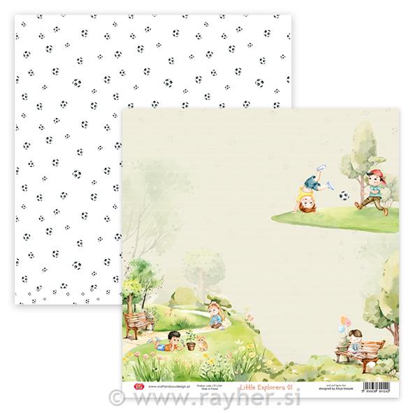 Carta scrapbook Little Explorers 01