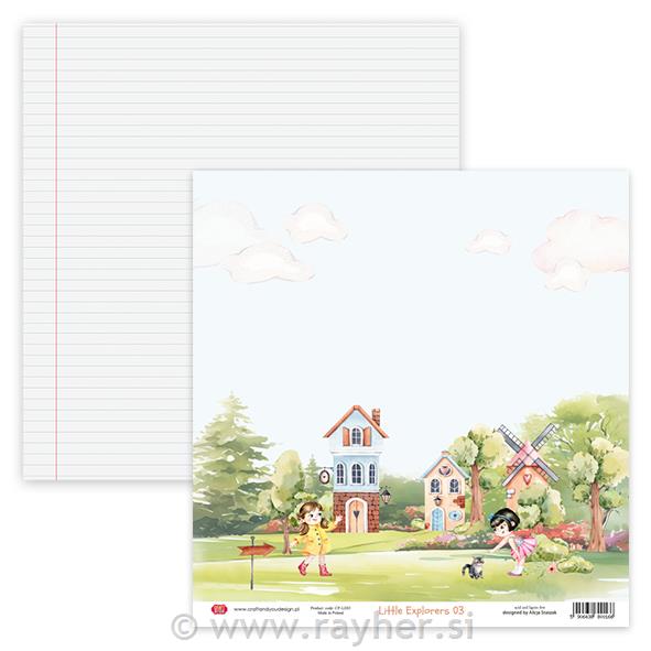 Carta scrapbook Little Explorers 03