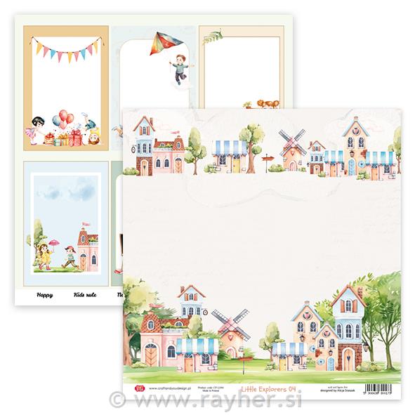 Carta scrapbook Little Explorers 04