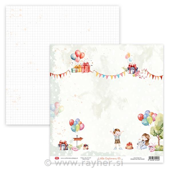 Carta scrapbook Little Explorers 05